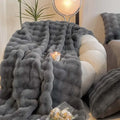 Plush Blanket Sofa Cover Fluffy Throw Blanket Bedroom Couch