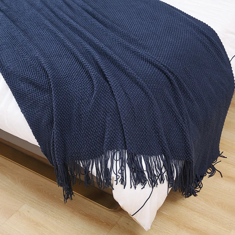 Soft Sofa Blanket Nordic Knitted Blanket