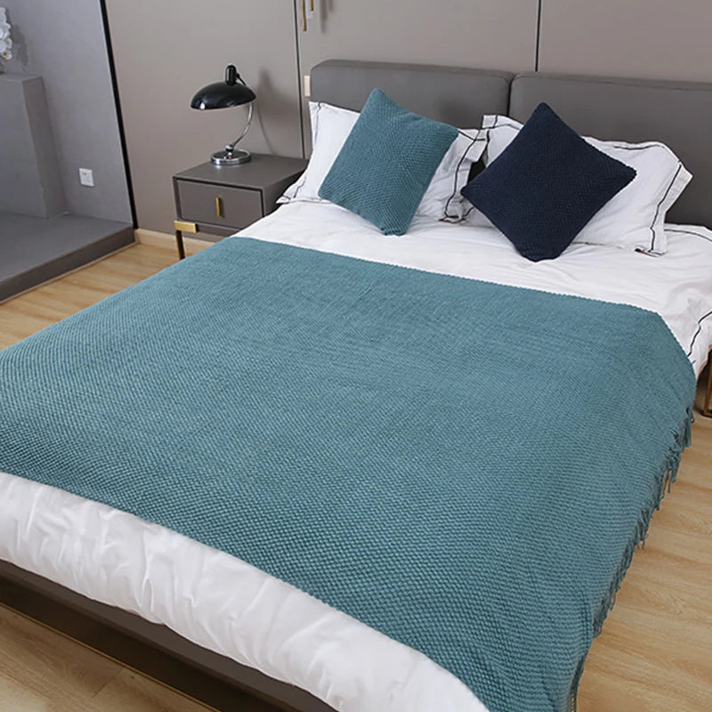 Soft Sofa Blanket Nordic Knitted Blanket