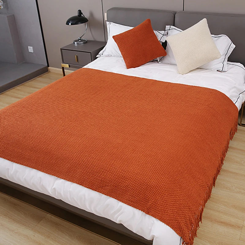 Soft Sofa Blanket Nordic Knitted Blanket