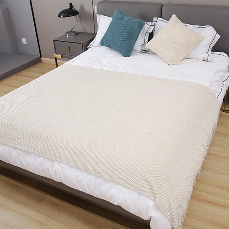 Soft Sofa Blanket Nordic Knitted Blanket