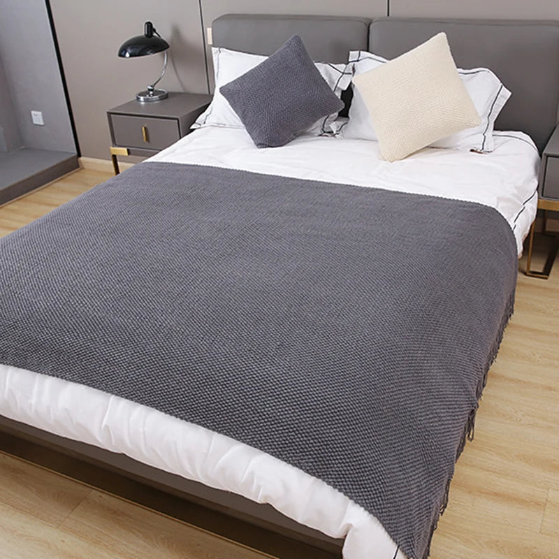 Soft Sofa Blanket Nordic Knitted Blanket