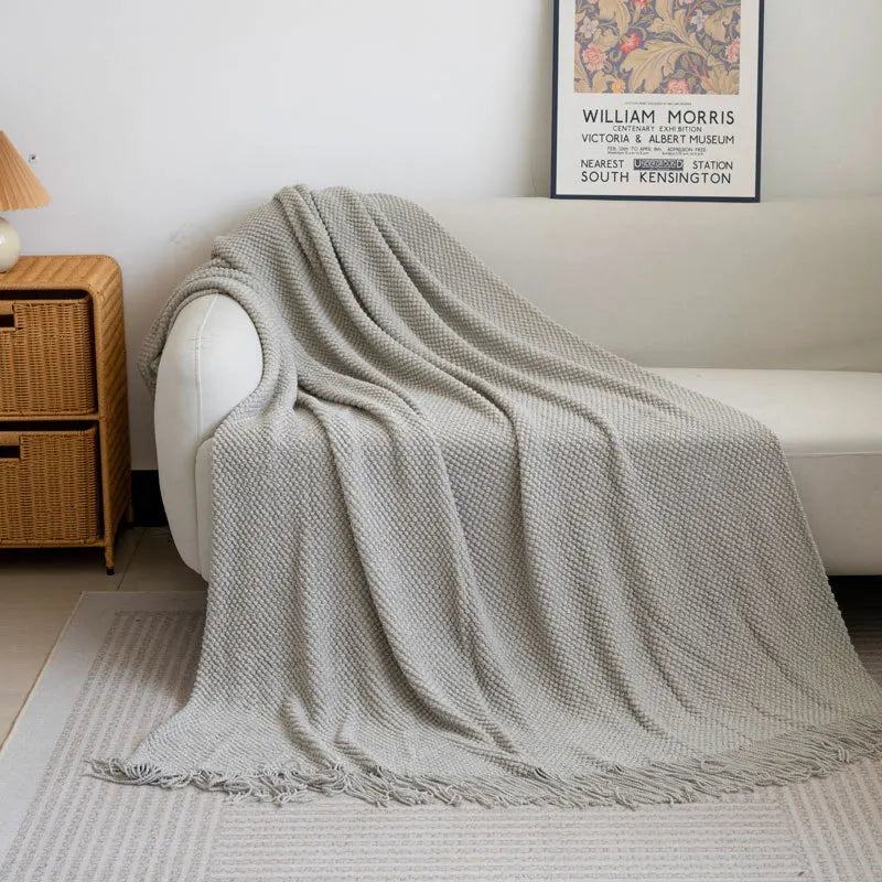 Soft Sofa Blanket Nordic Knitted Blanket