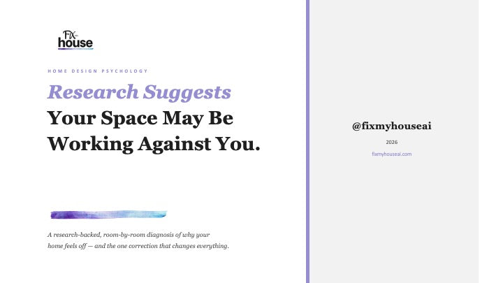 Design Psychology Guide No. 01 — Why Your Space Feels “Off”